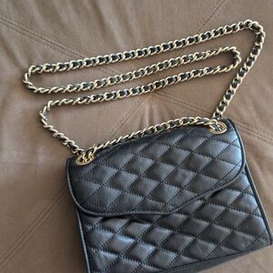 Rebecca Minkoff Black and Gold Shoulder Bag